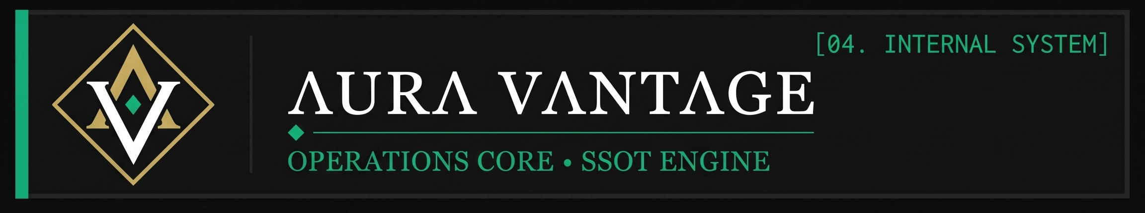 Aura Vantage Operations Core — SSOT Engine [04. Internal System]