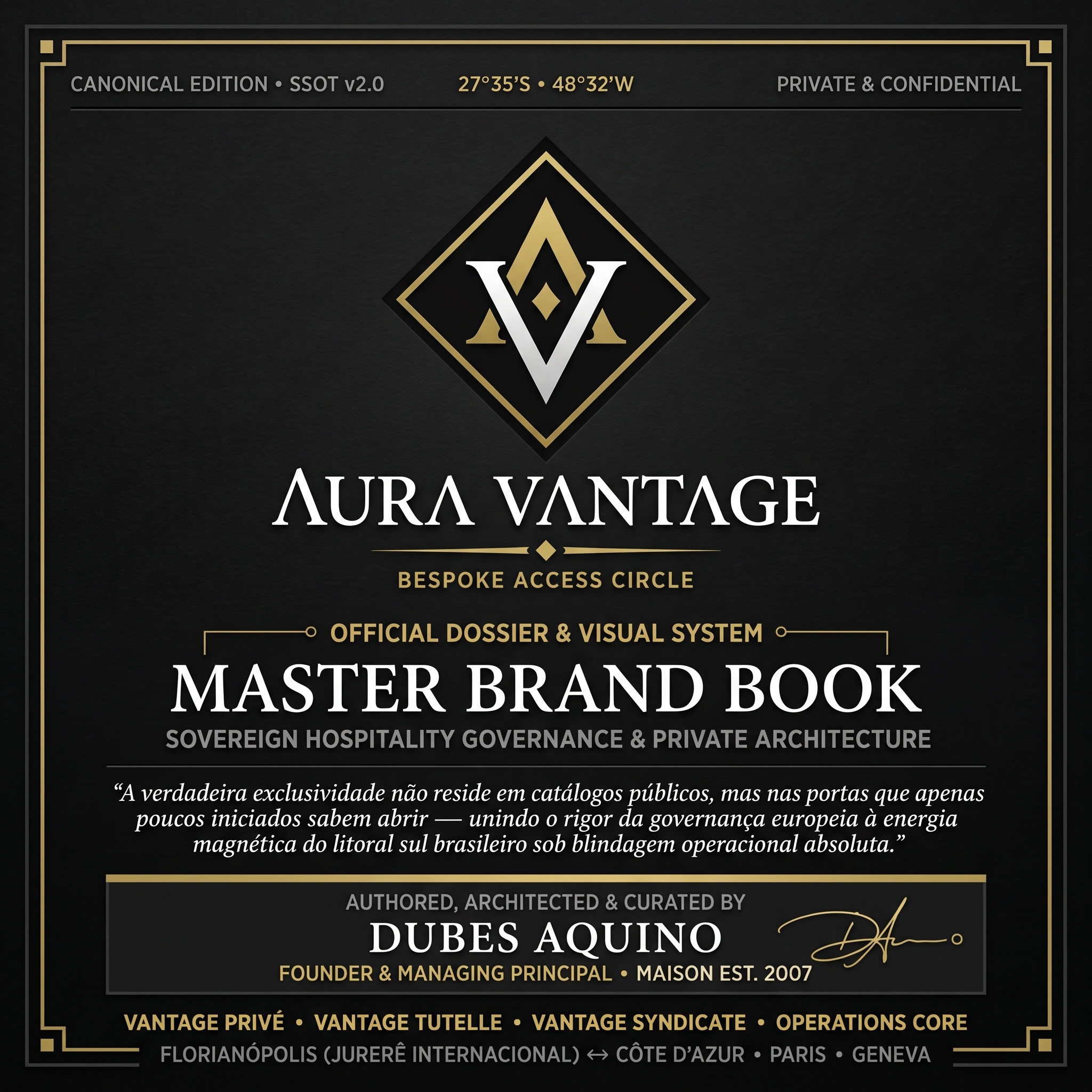 Maison Aura Vantage — Livro de Marca & Identidade